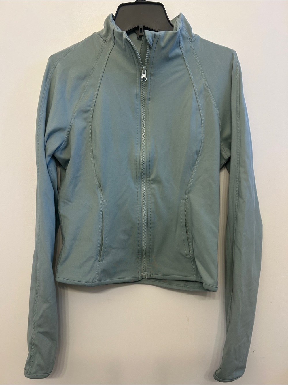 Yogalicious Sage Green Full-Zip Utility Jacket